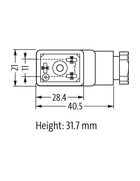 Wtyczka zaworowa SVS Eco typ BI 11mm 7000-29885-0000000 | Przewody i Złącza | Eshop Dopak | Wszystko dla Przemysłu