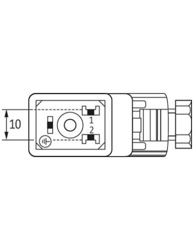 Wtyczka zaworowa SVS typ B 10mm 7000-29601-0000000 | Przewody i Złącza | Eshop Dopak | Wszystko dla Przemysłu