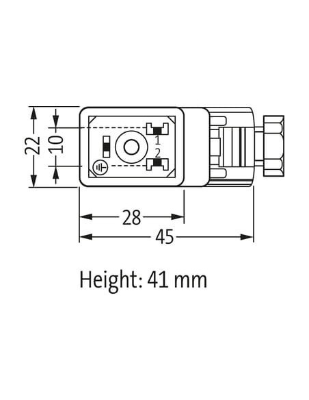 Wtyczka zaworowa SVS typ B 10mm 7000-29601-0000000 | Przewody i Złącza | Eshop Dopak | Wszystko dla Przemysłu