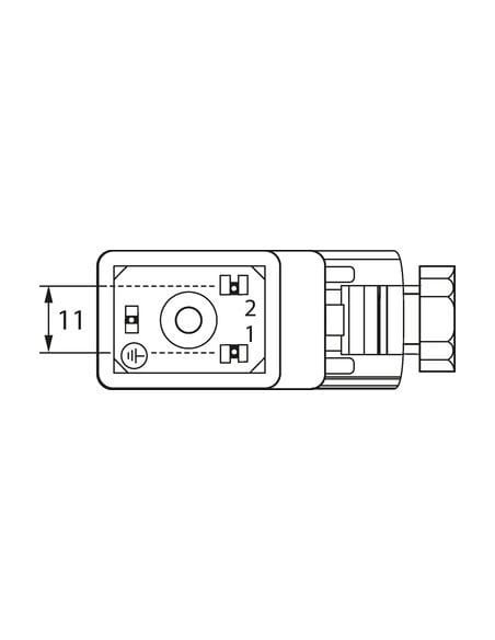 Wtyczka zaworowa SVS typ BI 11mm 7000-29921-0000000 | Przewody i Złącza | Eshop Dopak | Wszystko dla Przemysłu