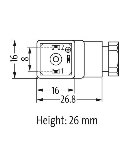 Wtyczka zaworowa SVS Eco typ C 8mm 7000-30125-0000000 | Przewody i Złącza | Eshop Dopak | Wszystko dla Przemysłu