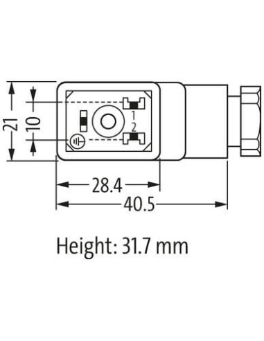 Wtyczka zaworowa SVS Eco typ B 10mm 7000-29645-0000000 | Przewody i Złącza | Eshop Dopak | Wszystko dla Przemysłu