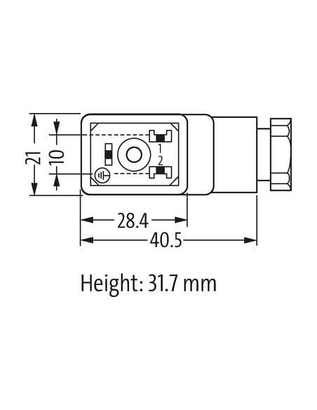 Wtyczka zaworowa SVS Eco typ B 10mm 7000-29645-0000000 | Przewody i Złącza | Eshop Dopak | Wszystko dla Przemysłu