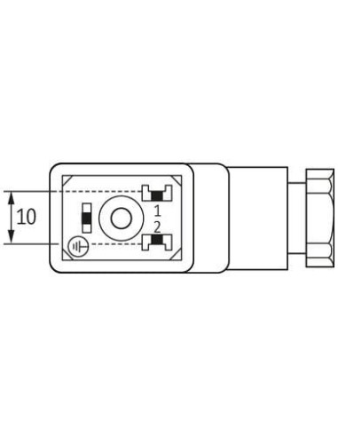 Wtyczka zaworowa SVS Eco typ B 10mm 7000-29645-0000000 | Przewody i Złącza | Eshop Dopak | Wszystko dla Przemysłu