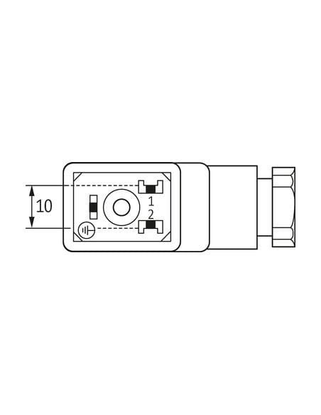 Wtyczka zaworowa SVS Eco typ B 10mm 7000-29645-0000000 | Przewody i Złącza | Eshop Dopak | Wszystko dla Przemysłu