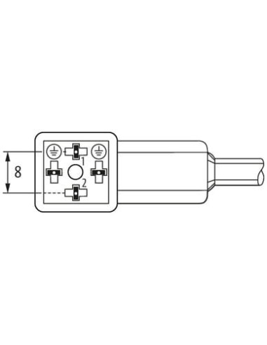 Konektor zaworowy MSUD typ C 8mm do wolnych kabli kablowych 7000-80021-6361000 | Przewody i Złącza | Eshop Dopak | Wszystko dla 