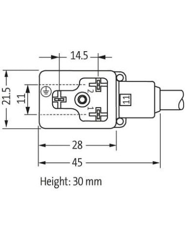 Konektor zaworowy MSUD typ BI 11mm do kabla wełnianego 7000-11081-6160500 | Przewody i Złącza | Eshop Dopak | Wszystko dla Przem