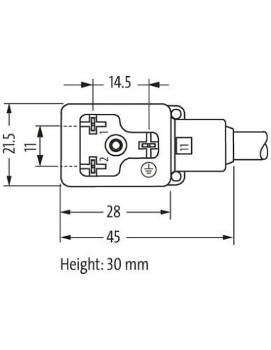 Konektor zaworowy MSUD typ BI 11mm do kabla wełnianego 7000-11021-6260500 | Przewody i Złącza | Eshop Dopak | Wszystko dla Przem