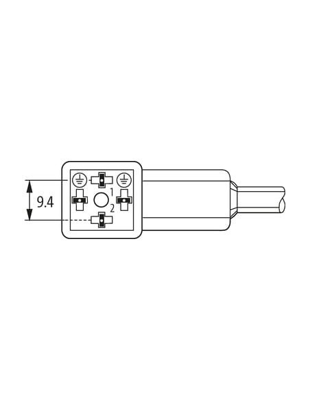 Konektor zaworowy MSUD typ CI 9,4mm do kabla wełnianego 7000-94021-2160300 | Przewody i Złącza | Eshop Dopak | Wszystko dla Prze