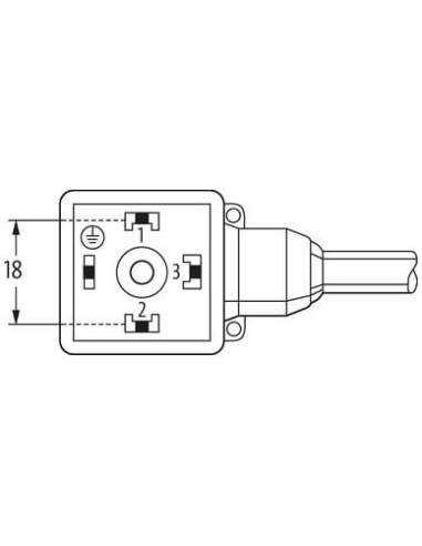 Konektor zaworowy MSUD typ A 18mm do kabla wełnianego 7000-18111-6370500 | Przewody i Złącza | Eshop Dopak | Wszystko dla Przemy