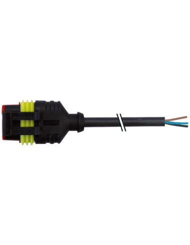 Konektor zaworowy SuperSeal, żeński, z wolnymi kablami kablowymi 7072-73081-5130300 | Przewody i Złącza | Eshop Dopak | Wszystko