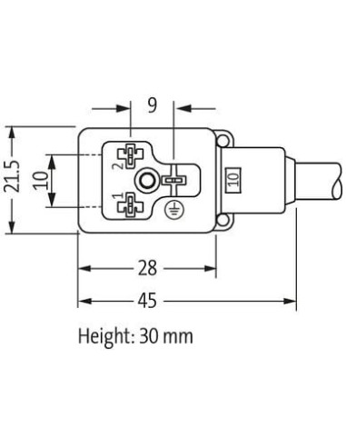 Konektor zaworowy MSUD typ B 10mm na kabel wolny 7000-10021-2261000 | Przewody i Złącza | Eshop Dopak | Wszystko dla Przemysłu