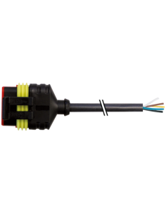 Konektor zaworowy SuperSeal, żeński, z wolnymi kablami kablowymi 7072-73161-5141000 | Przewody i Złącza | Eshop Dopak | Wszystko