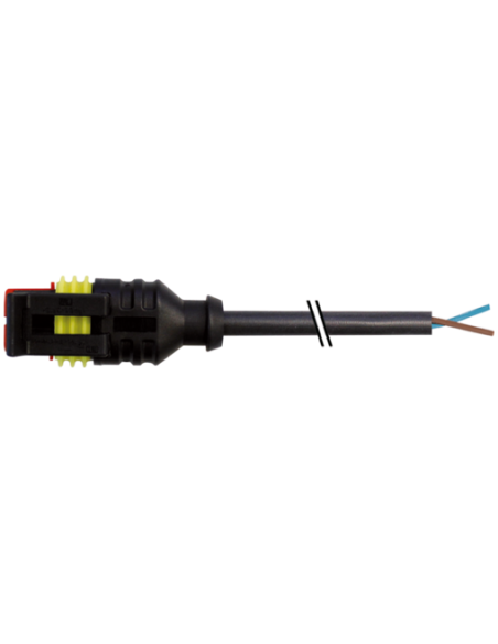Konektor zaworowy SuperSeal, żeński, z wolnymi kablami kablowymi 7072-73001-5120150 | Przewody i Złącza | Eshop Dopak | Wszystko