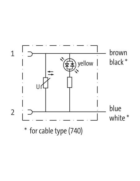 Zawór Junior Timer prosty LED VDR na kabel 7072-70061-7500150 | Przewody i Złącza | Eshop Dopak | Wszystko dla Przemysłu