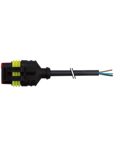 Konektor zaworowy SuperSeal, żeński, z wolnym kablem kablowym 7072-73081-5130150 | Przewody i Złącza | Eshop Dopak | Wszystko dl