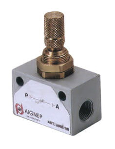 Zawór dławiący gwintowany typu kostka G 1/2 GW, aluminium | Hydraulika | Eshop Dopak | Wszystko dla Przemysłu