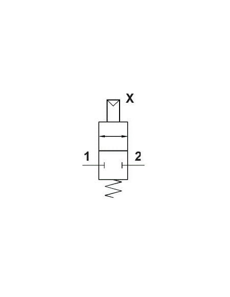 Zawór pneumatyczny sterowany odcinający  dwukierunkowy G 1/4 GZ - G 1/4 GW | Hydraulika | Eshop Dopak | Wszystko dla Przemysłu