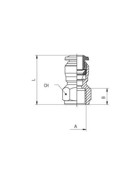 Złączka wtykowa prosta przewód 3/8''-GW 3/8" NPTF | Pneumatyka | Eshop Dopak | Wszystko dla Przemysłu