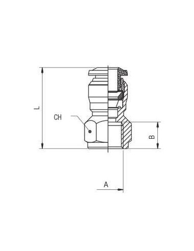 Złączka wtykowa prosta przewód 5/32(4)''-GW 1/8" NPTF | Pneumatyka | Eshop Dopak | Wszystko dla Przemysłu