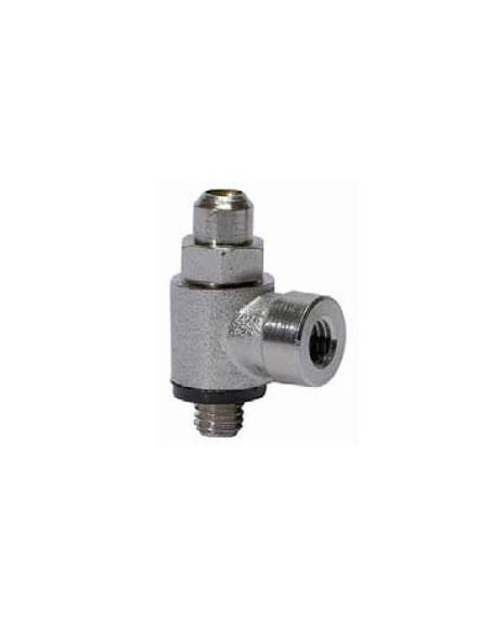 Zawór dławiąco-zwrotny do siłownika gwintowany G 1/4 GZ - G 1/4 GW, mosiądz niklowany | Hydraulika | Eshop Dopak | Wszystko dla 