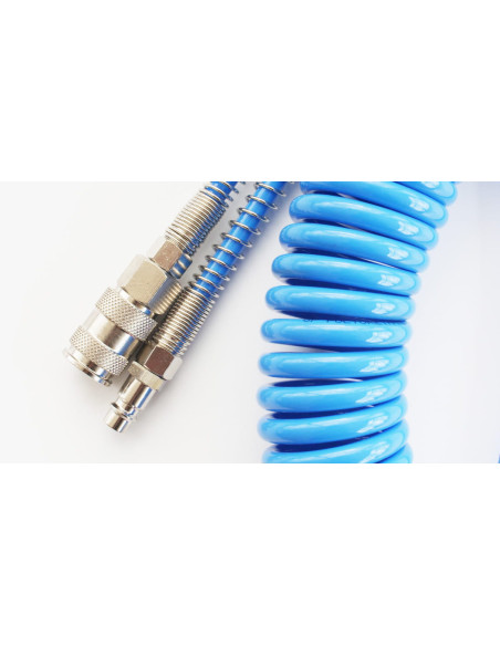 Wąż spiralny pneumatyczny 8x5 mm z szybkozłączami DN7,2 długość 15 m | Pneumatyka | Eshop Dopak | Wszystko dla Przemysłu