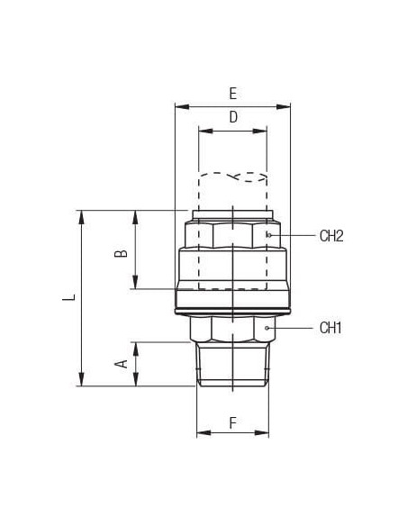 Złączka prosta Fi-25 G3/4Z NPTF, system Infinity | Pneumatyka | Eshop Dopak | Wszystko dla Przemysłu