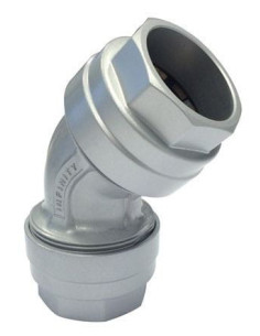 Kolanko 45 stopni fi 63, Infinity, aluminium | Pneumatyka | Eshop Dopak | Wszystko dla Przemysłu