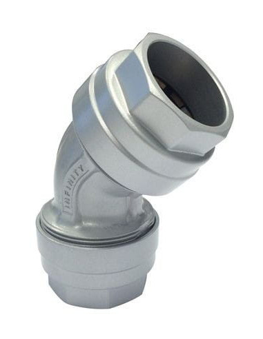 Kolanko 45 stopni fi 63, Infinity, aluminium | Pneumatyka | Eshop Dopak | Wszystko dla Przemysłu