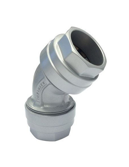 Kolanko 45 stopni fi 63, Infinity, aluminium | Pneumatyka | Eshop Dopak | Wszystko dla Przemysłu