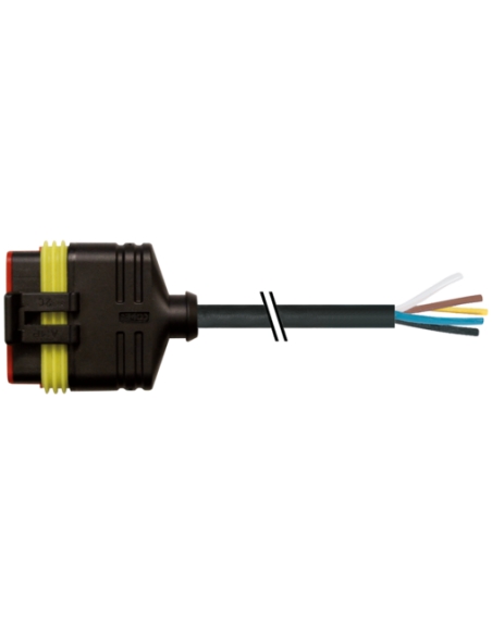 Konektor zaworowy SuperSeal, żeński, z wolnymi kablami kablowymi 7072-73221-5160200 | Przewody i Złącza | Eshop Dopak | Wszystko