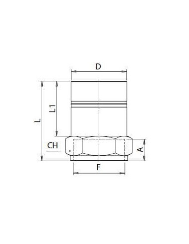 Króciec gwintowany fi 50 z gwintem wewnętrznym G 1 1/2 GW, Infinity, aluminium | Pneumatyka | Eshop Dopak | Wszystko dla Przemys