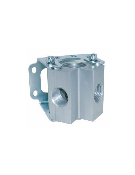 Rozdzielacz, dwójnik gwintowany, wejście G 1/2 GW, wyjścia 2 x G 1/2 GW, Infinity, mosiądz niklowany | Pneumatyka | Eshop Dopak 