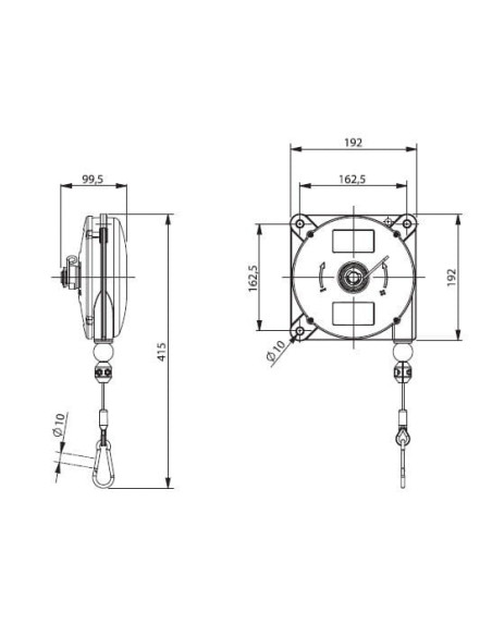 Balanser linkowy, sprężynowy Flowmatik BL634 4-6 kg, linka 2,5 m | Narzędzia | Eshop Dopak | Wszystko dla Przemysłu.