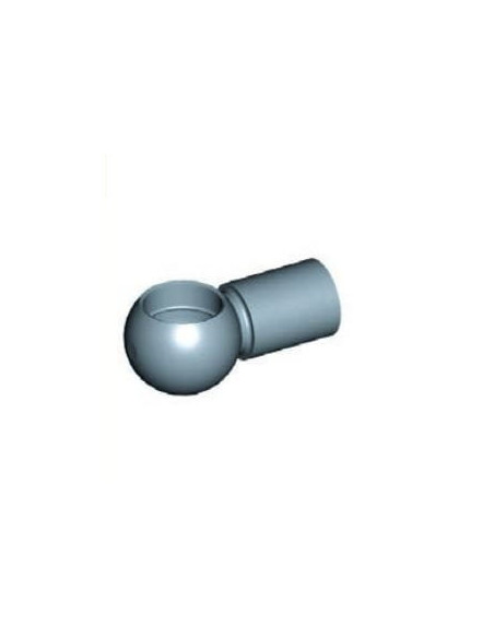 Mocowanie sprężyny gazowej z gwintem M6 gniazdo fi 10 mm, długość 20 mm, do 800N | Mechanika Przemysłowa | Sklep Eshop Dopak