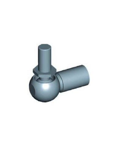 Mocowanie sprężyny gazowej z gwintem M8-M10 przegub kulowy, fi 16 mm, długość 35 mm, do 2100N | Mechanika Przemysłowa | Sklep Es