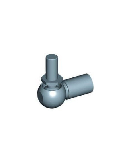 Mocowanie sprężyny gazowej z gwintem M8-M10 przegub kulowy, fi 16 mm, długość 35 mm, do 2100N | Mechanika Przemysłowa | Sklep Es