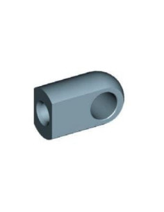 Mocowanie sprężyny gazowej z gwintem M8 ucho fi 10,1 mm, długość 20 mm | Mechanika Przemysłowa | Sklep Eshop Dopak