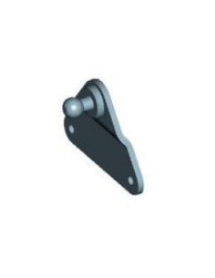 Mocowanie sprężyny gazowej naścienne płaskie, kula fi 10 mm, do 800N | Mechanika Przemysłowa | Sklep Eshop Dopak