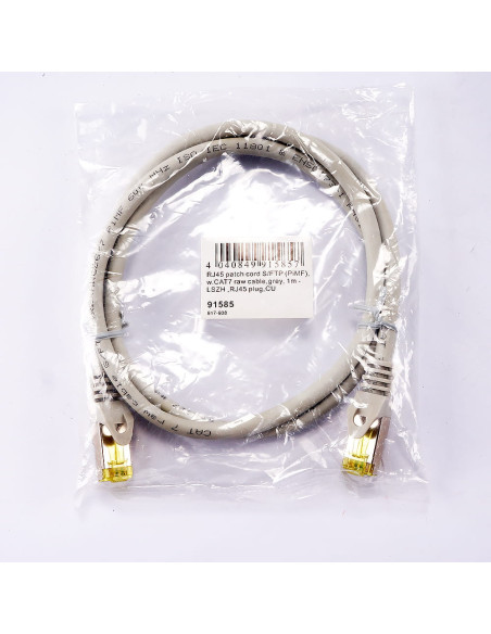 Kabel krosowy, S/FTP PiMF CAT 7 LSZH 1m (91585) | Przewody i Złącza | Eshop Dopak | Wszystko dla Przemysłu