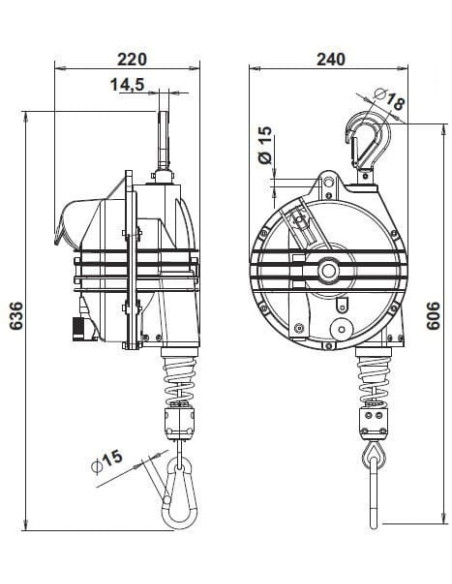 Balanser 15-20 kg L2000 mm | Narzędzia | Eshop Dopak | Wszystko dla Przemysłu.