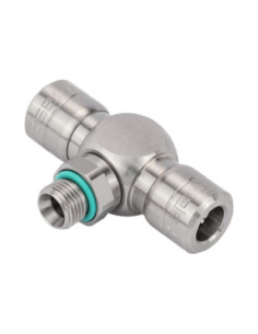 Trójnik pneumatyczny wtykowy obrotowy G 1/8 GZ do węża fi 4 mm, stal nierdzewna, Eisele