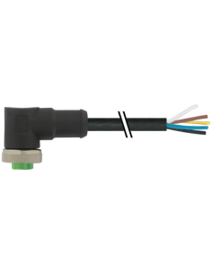 Mini (7/8) 4-biegunowy, żeński 90° z kablem, 7700-A4031-UMC0100 | Przewody i Złącza | Eshop Dopak | Wszystko dla Przemysłu
