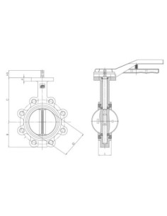 Zaw.klapowy THESIS DN150 LUG / GG25 / 304 / EPDM | Hydraulika | Eshop Dopak | Wszystko dla Przemysłu 2