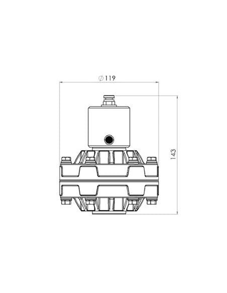 Tłumik pulsacji 3/4", 35 l/min, AISI 316 | Hydraulika | Eshop Dopak | Wszystko dla Przemysłu
