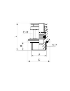 Złączka wtykowa prosta  do węża fi 6 mm, G 1/8 GZ, technopolimer, EPDM | Pneumatyka | Eshop Dopak | Wszystko dla Przemysłu 2