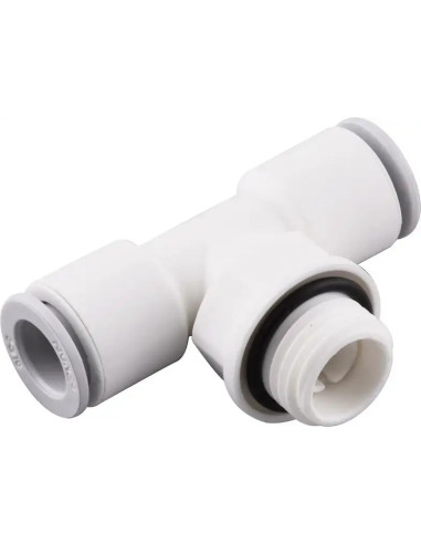Trójnik wtykowy obrotowy typu T,   G 3/8 GZ do węża fi 10 mm, technopolimer, EPDM | Pneumatyka | Eshop Dopak | Wszystko dla Prze