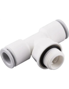 Trójnik wtykowy obrotowy typu T,  G 1/8 GZ do węża fi 4 mm, technopolimer, EPDM | Pneumatyka | Eshop Dopak | Wszystko dla Przemy