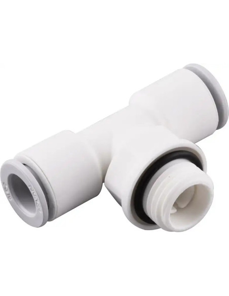 Trójnik wtykowy obrotowy typu T,    G 1/4 GZ do węża fi 6 mm, technopolimer, EPDM | Pneumatyka | Eshop Dopak | Wszystko dla Prze