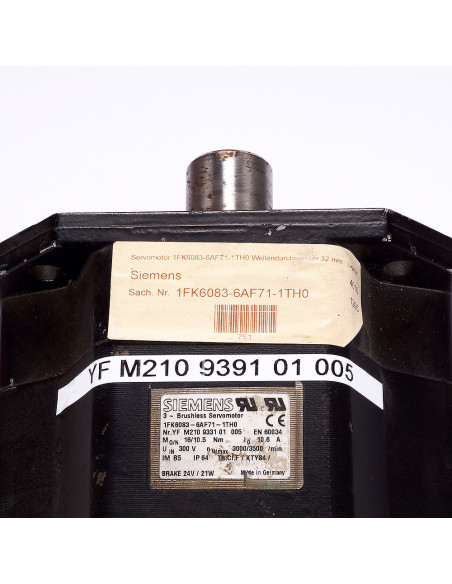 Servomotor, 1FK6083-6AF71-1TH0, YF M210 9331 01 005, SIEMENS | Automatyka | Eshop Dopak | Wszystko dla Przemysłu